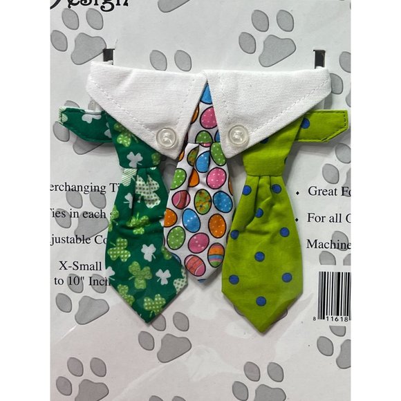 Doggie Design - Pets Interchangeable - Springtime Holiday Tie And Collar Set - X - Picture 3 of 5